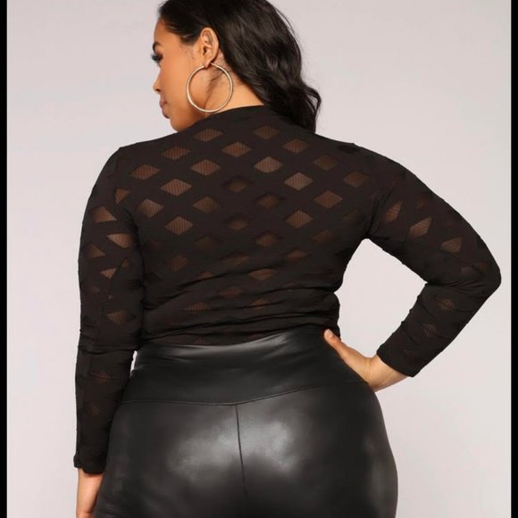 Fshion Nova Edges That Scratch Bodysuit - Brown 3X NEW WITH TAGS - Picture 3 of 4